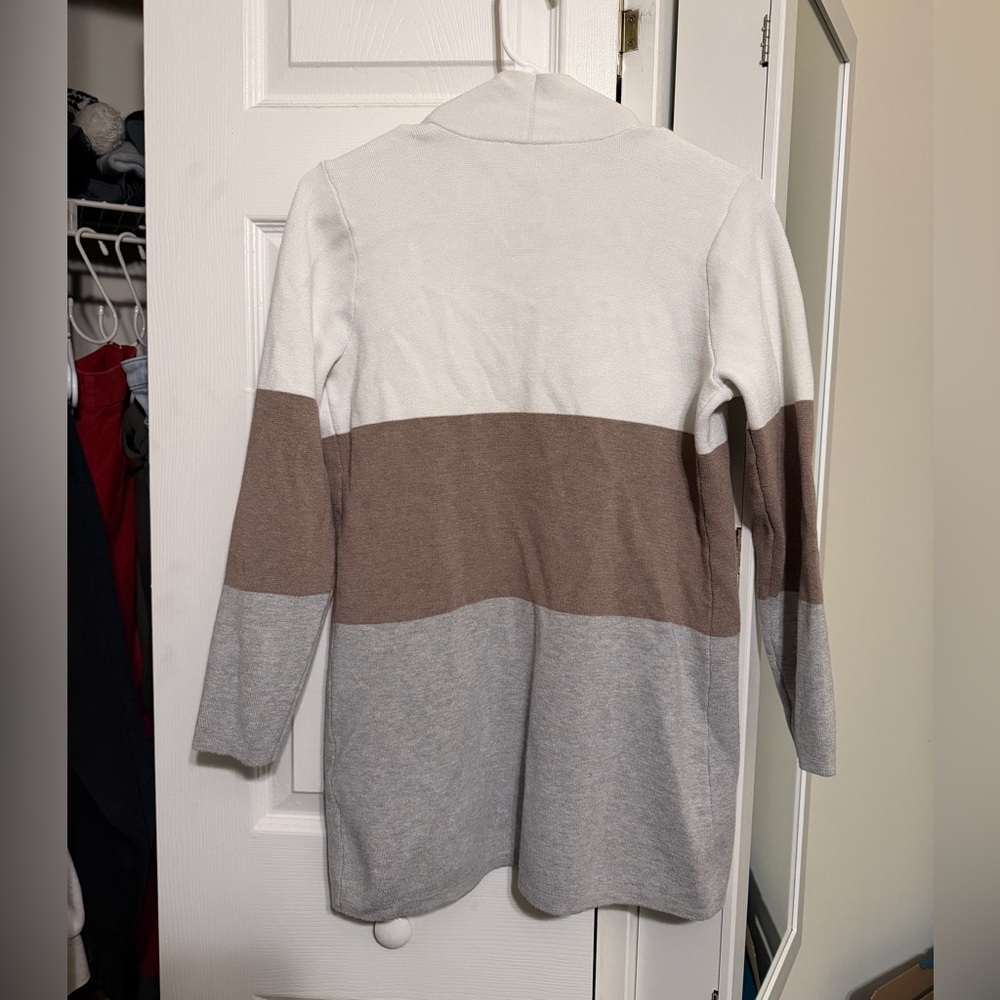 Cyrus Colorblock Open Cardigan - Medium - Picture 5 of 10